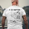 F22 ラプター戦闘機 ジェット仕様 軍用飛行機 F22 ラプター メンズTシャツ バックプリント 高齢者への贈り物