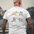 Fencer 猫 エペフェンシング付き メンズTシャツ バックプリント 高齢者への贈り物