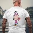 The Flintstones Dino Face Blue T-Shirt mit Rückendruck Geschenke für alte Männer