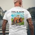 Farming Farmers This Is How I Roll トラクター メンズTシャツ バックプリント 高齢者への贈り物