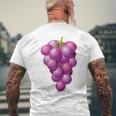 Grapes 葡萄 コスチューム シャツ メンズTシャツ バックプリント 高齢者への贈り物
