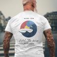 Hang 10 Catch The Waves サーフボード サーフ サーフィン メンズTシャツ バックプリント 高齢者への贈り物