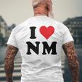 I Heart Nm Initials I Love NM First And Last Name N M メンズTシャツ バックプリント 高齢者への贈り物