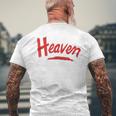 Heaven ビンテージスタイル メンズTシャツ バックプリント 高齢者への贈り物