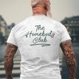 The Homebody Club 面白い 内向的 ホームライフ ママ レトロ メンズTシャツ バックプリント 高齢者への贈り物