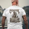 Hoofbeatのリズム カウガール 馬 ロデオ テキサスホース メンズTシャツ バックプリント 高齢者への贈り物