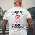 I'm Not Fat シャツ メンズTシャツ バックプリント 高齢者への贈り物
