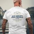Jack Russell Terrier ヴィンテージジャック・ラッセル・テリア メンズTシャツ バックプリント 高齢者への贈り物