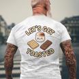 Kawaii'mores Let's Get Toast キュート 面白い キャンプ 駄洒落。 メンズTシャツ バックプリント 高齢者への贈り物