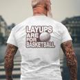 Layups Are For Basketball ゴルフ ユーモア スポーツ メンズTシャツ バックプリント 高齢者への贈り物