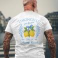 Limoncello Per Favore レモン 夏 イタリア メンズTシャツ バックプリント 高齢者への贈り物