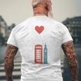 I Love Englandの象徴的なランドマークデザイン。 長袖tシャツ メンズTシャツ バックプリント 高齢者への贈り物