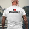I Love Heart Bangkok タイ Bk Bkk メンズTシャツ バックプリント 高齢者への贈り物