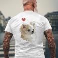 I Love Japan And Chihuahua 長髪 ちわわ ロングヘアママ 長袖tシャツ メンズTシャツ バックプリント 高齢者への贈り物