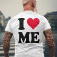I Love Me メンズTシャツ バックプリント 高齢者への贈り物