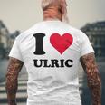 I Love Ulric メンズTシャツ バックプリント 高齢者への贈り物