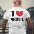 I Loveeoul アイ・ラブ・ソウル メンズTシャツ バックプリント 高齢者への贈り物