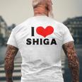 I Lovehiga 愛 ハート 滋賀 滋賀県 日本 お土産 かわいい おしゃれ メンズTシャツ バックプリント 高齢者への贈り物