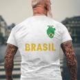Maillot Brésil Football Brésil Drapeau Brésil Football T-shirt imprimé au dos Cadeaux pour les vieillards