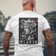Medusa Backprint 女神の蛇 ギリシャ神話 バックプリント メデューサ メンズTシャツ バックプリント 高齢者への贈り物