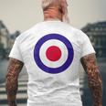 Mod Target レトロ Mods Arrow Targets ファッション メンズTシャツ バックプリント 高齢者への贈り物