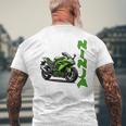 Ninjaオートバイスポーツバイク 長袖tシャツ メンズTシャツ バックプリント 高齢者への贈り物