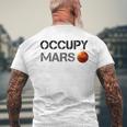 Occupy Mars 公式スペース Nasa 火星ミッション メンズTシャツ バックプリント 高齢者への贈り物