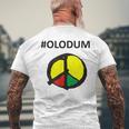 Olodum メンズTシャツ バックプリント 高齢者への贈り物