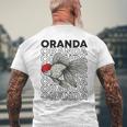 Oranda Goldfish 80年代スタイル ファンシー金魚オーナー メンズTシャツ バックプリント 高齢者への贈り物