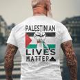 Palestinian Lives Matter メンズTシャツ バックプリント 高齢者への贈り物