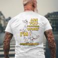 Pinky And The Brain Pondering Long-Sleeved T-Shirt mit Rückendruck Geschenke für alte Männer
