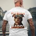 Pitbull Daddyピットブル・パパ・ヴァタータグ アメリカン・ピット・ブル・テリア・パパ 長袖tシャツ メンズTシャツ バックプリント 高齢者への贈り物