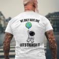 Planets We Only Have One Let's Cherish It 宇宙飛行士 メンズTシャツ バックプリント 高齢者への贈り物
