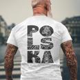 Polska Flag Eagle Polski Pride ポーランドヘリテージデザイン メンズTシャツ バックプリント 高齢者への贈り物