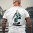 Richard Nixon スケートボード ロックスター メンズTシャツ バックプリント 高齢者への贈り物