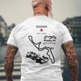 Sim Racing Esport 鈴鹿ゲーミングレーサー メンズTシャツ バックプリント 高齢者への贈り物