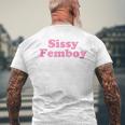 Sissy Femboy Crossdressing Aesthetic メンズTシャツ バックプリント 高齢者への贈り物