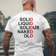 Solid Liquidolidus Naked Old メンズTシャツ バックプリント 高齢者への贈り物