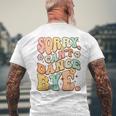 Sorry Can't Dance Bye シャツ キュート ダンス グルービー ヒッピーフラワー メンズTシャツ バックプリント 高齢者への贈り物