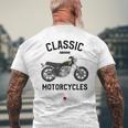 Sr500 ブラック クラシックバイク モーターサイクリスト オートバイ メンズTシャツ バックプリント 高齢者への贈り物