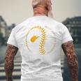 State Of West Virginia Baseball Wv Pride Baseball Threads Men's T-shirt Back Print Gifts for Old Men