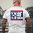 Sweep Home シカゴ野球 サウスサイド チータウン お土産 メンズTシャツ バックプリント 高齢者への贈り物
