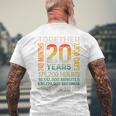 Together 20 Years Forever To Go 結婚20周年記念 メンズTシャツ バックプリント 高齢者への贈り物