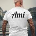Top Thatays The Name Ami メンズTシャツ バックプリント 高齢者への贈り物