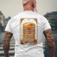 The Tower タロットカード パンケーキタワー 面白いパンケーキ メンズTシャツ バックプリント 高齢者への贈り物