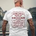 Vintage Made In 1985 The Man Myth Legend 39 Year Old メンズTシャツ バックプリント 高齢者への贈り物