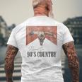 Vintage Western Bull Skull Raised On 90'S Country Music Men's T-shirt Back Print Gifts for Old Men