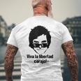Viva La Libertad Carajo La Libertad Avanza ハビエル・ミレイ メンズTシャツ バックプリント 高齢者への贈り物