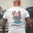 Wooper-Muper メキシカンサラマンダー アフロヘッド かわいい 面白い キッズ メンズTシャツ バックプリント 高齢者への贈り物