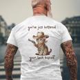 You 'Ve Just Buttered Your Last Biscuit Meow Cowboy Cat Meme 長袖tシャツ メンズTシャツ バックプリント 高齢者への贈り物